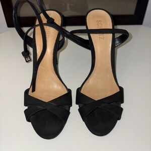 SCHUTZ Black Strappy Heels